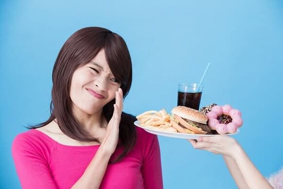 Rechazo de una dieta dañina