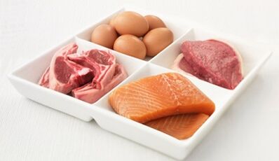 Principios básicos de nutrición con una dieta proteica.