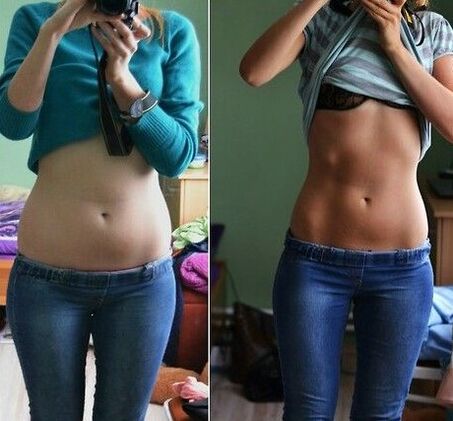 El resultado de la dieta